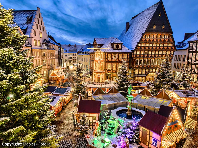 Tag også en hyggelig biltur til julemarkederne i Hildesheim (63 km)