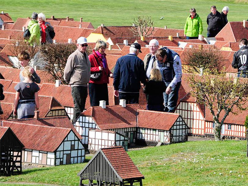 Fredericia Miniby är en exakt kopia av den gamla fästningsstaden anno 1849