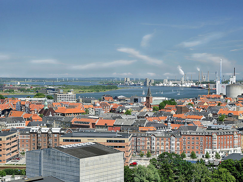Udsigten mod nord fra Hotel Hvide Hus - Aalborg er porten til oplevelser i hele Nordjylland