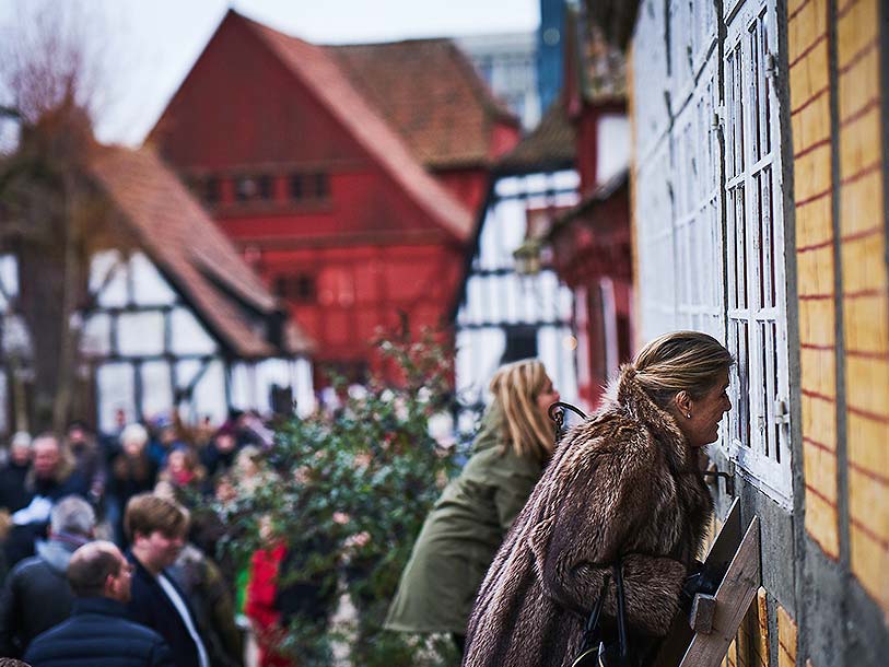 Julmarknaden i Den Gamle By i Århus är mycket populär