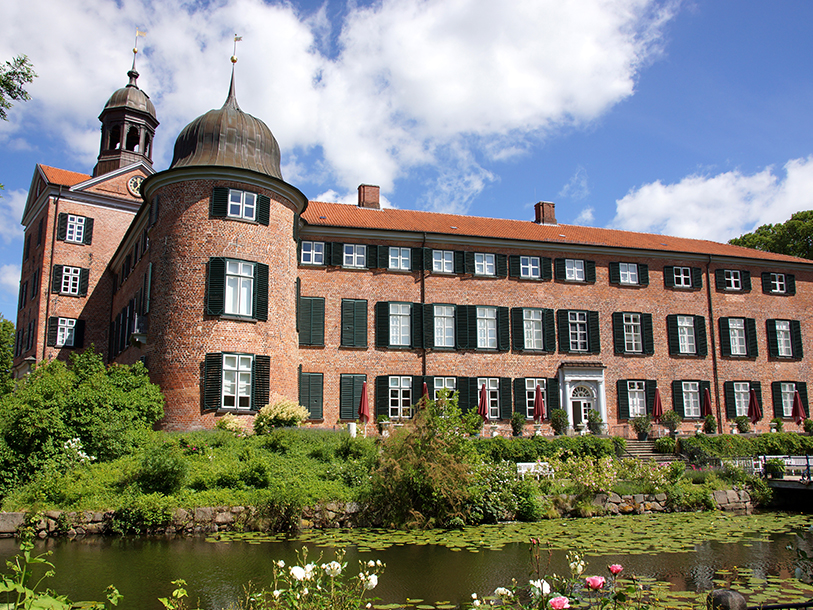 Den historiske rosenby Eutin har sit eget, yndige slot