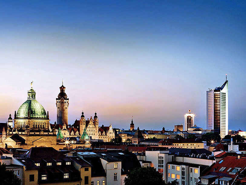 Leipzig er yderst smuk oppefra