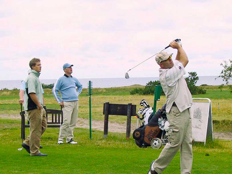 Hav och hög himmel över Läsö ger också extra energi på golfbanan