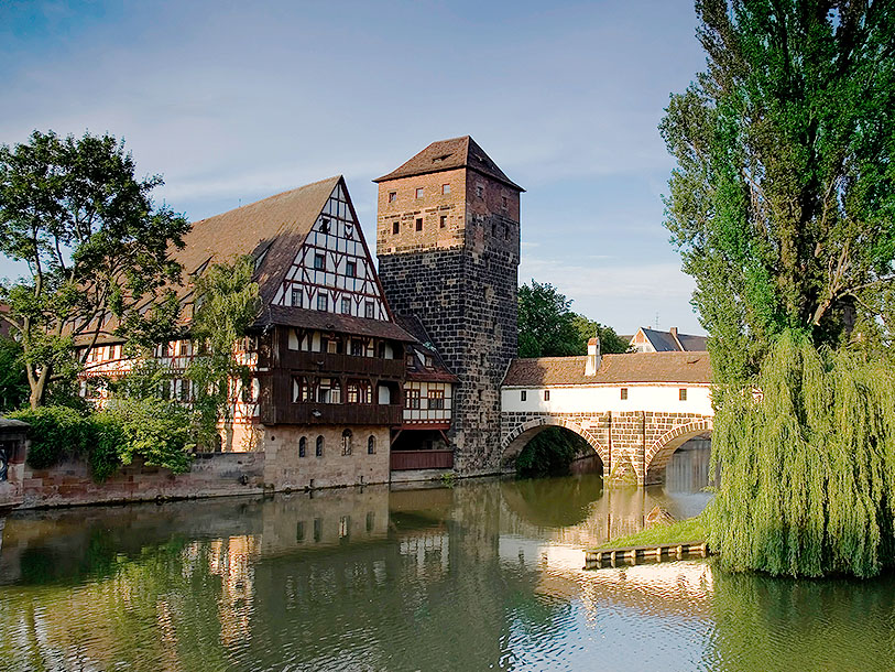 Insup atmosfären på en semester i Rothenburg ob der Tauber
