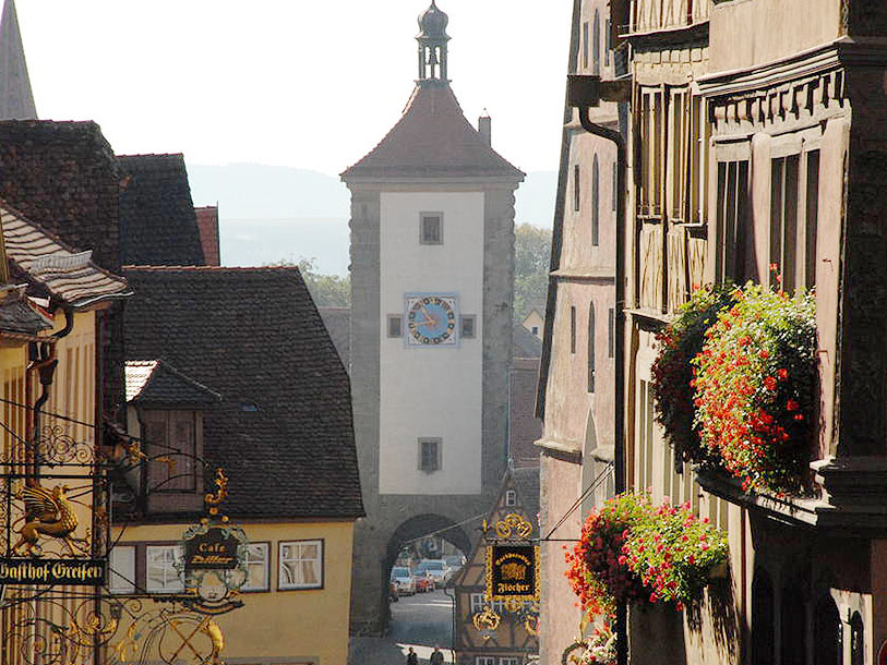 Rothenburg ob der Taubers stämningsfulla centrum
