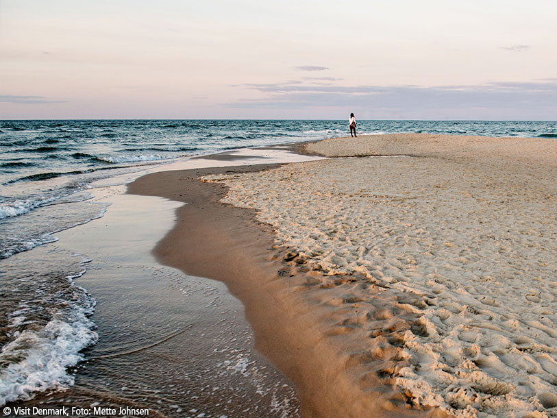I Skagen er der ikke langt til nærmeste strand med det dejligste bløde sand