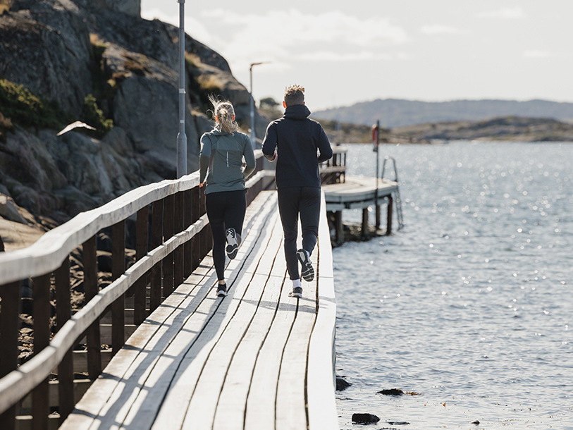 Du kan också bara utnyttja den vackra omgivningen för en promenad eller löprunda