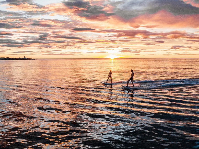 Solnedgången vid TanumStrand SPA & Resort är spektakulär - oavsett årstid