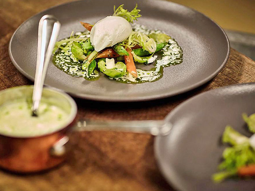 Exempel på menyn på Comwell Roskildes restaurang