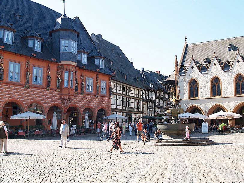 Goslar er tidligere kejserresidens og Harzens hovedby