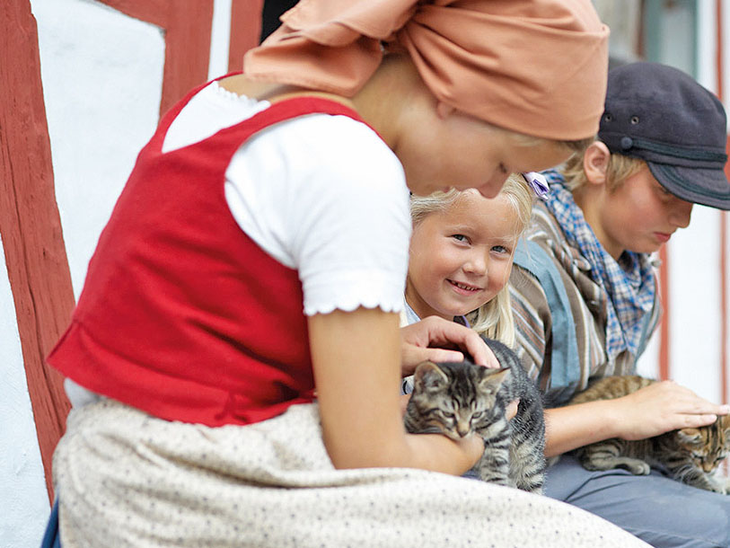Frilandsmuseet Den Fynske Landsby är en levande historieberättelse