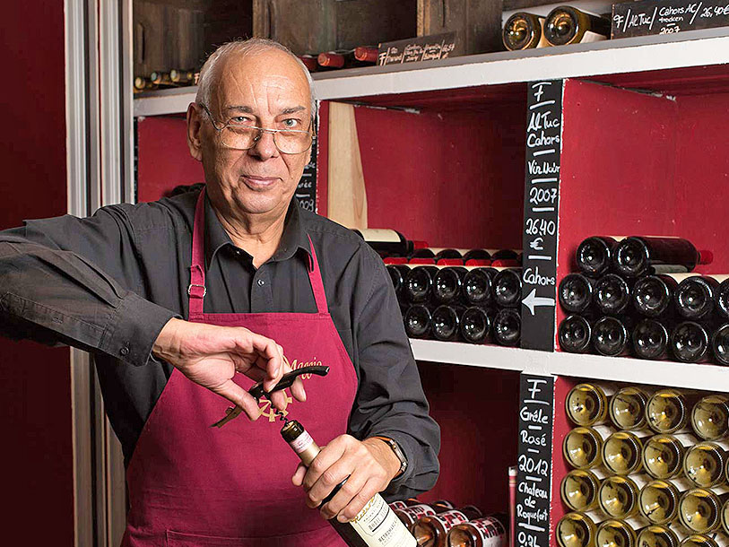 Kleinhuis restaurang har också en diger vinkällare med över 200 vinsorter