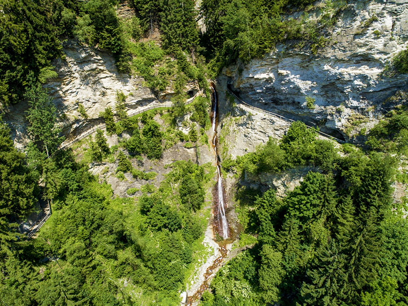 Gå på opdagelse i naturen: Her ses den 1,2 km lange kløft, Gadaunerer Schlucht
