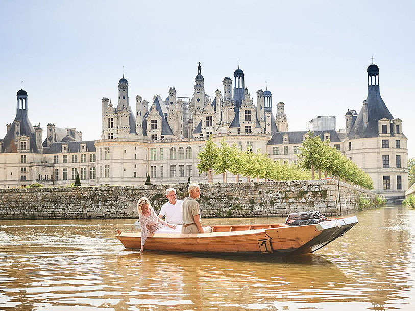 Omgivningarna runt  Chambord-slottet är mycket idylliska