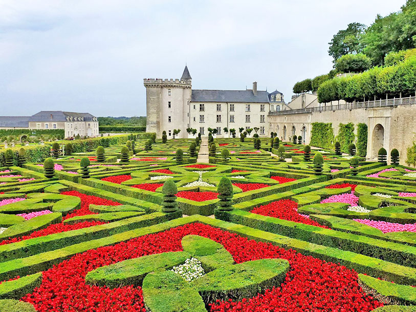 Château de Villandry med sina imponerande trädgårdar är också värt att besöka