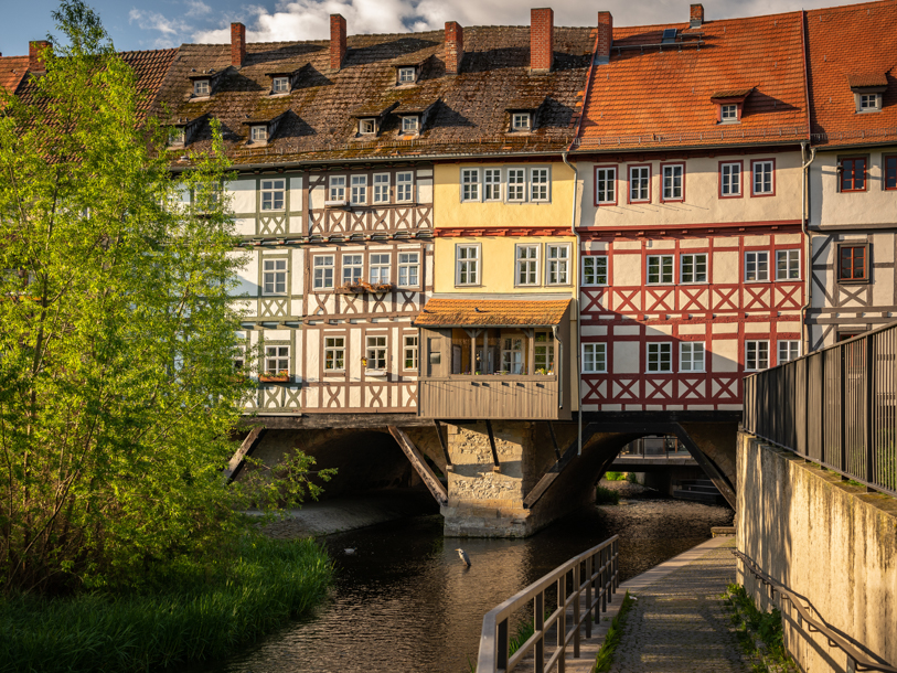 Krämerbrucke er Europas eneste bevarede middelalderbro