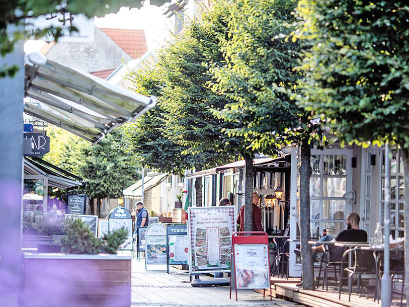 Restauranter og cafeer ligger tæt i Horsens midtby