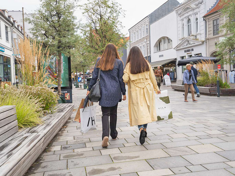 Horsens bryster sig af at have Danmarks bredeste gågade med masser af shoppingmuligheder
