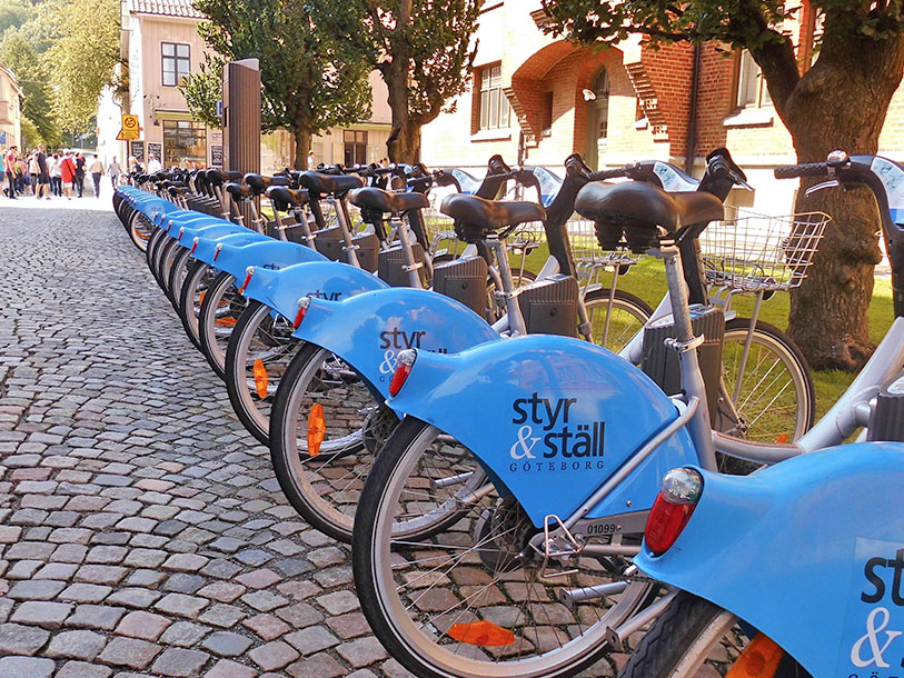 Du kan också låna en av Göteborgs stadscyklar och upplev stan på två hjul