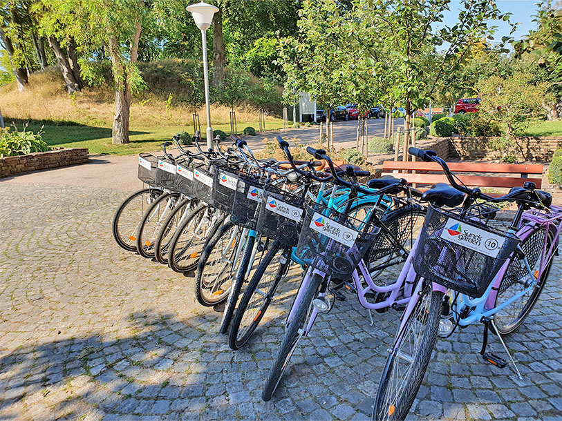 Hyr en cykel på Sundsgården och cykla in till centrum av Helsingborg