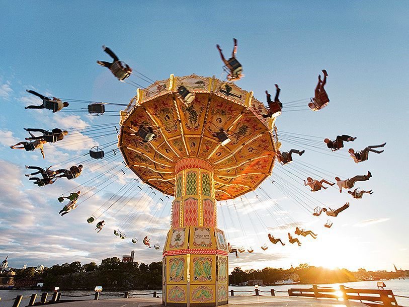 Besök Stockholms kända nöjespark Gröna Lund som har massor av roliga åkattraktioner och konserter