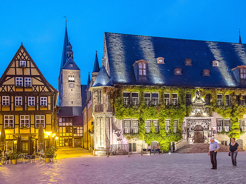Quedlinburg har mere end 200 originale bindingsværkshuse på UNESCOs liste over verdensarv