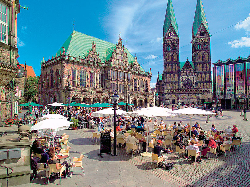 Bremen er en af Tysklands bedst bevarede byer, og rådhuset fra 1400-tallet er på UNESCOs liste over verdensarv