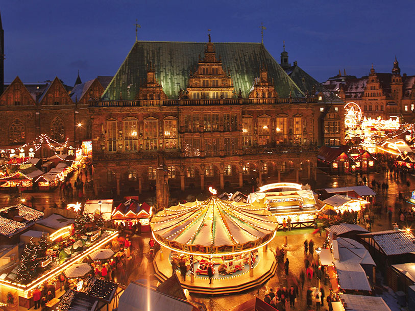Julmarknaden i Bremen bjuder på en magisk julstämning för både stora och små!