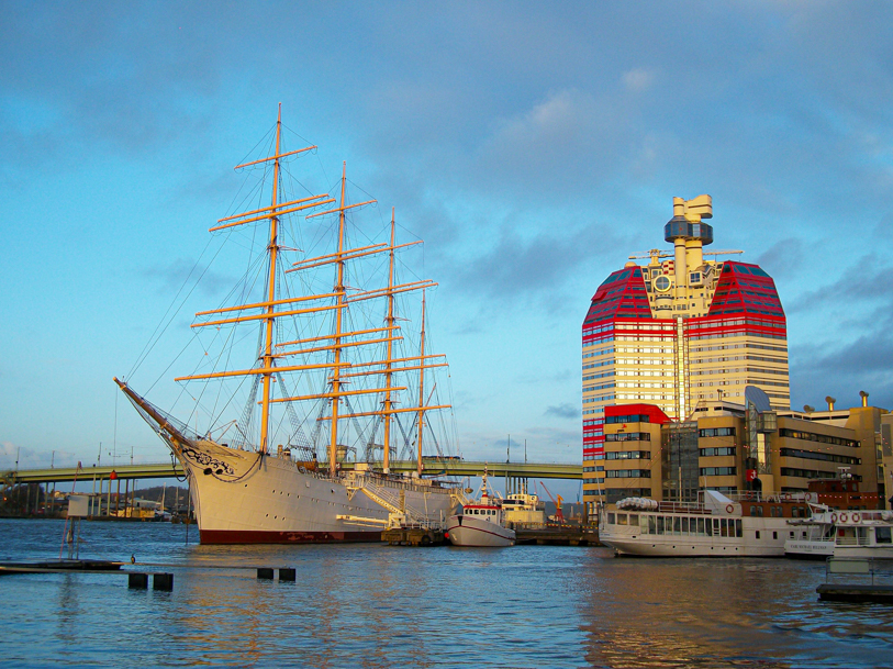 Det historiske havneområde, hvor Ostindiske Kompaniet engang sad med eneret på al handel med Kina