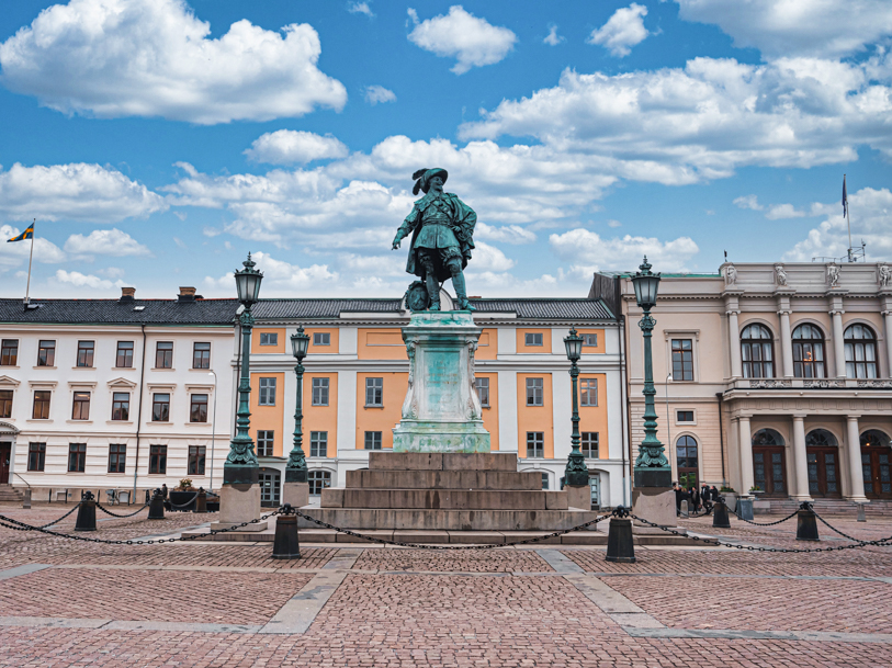 Gustav Adolfs torg er hjertet i Göteborgs centrum
