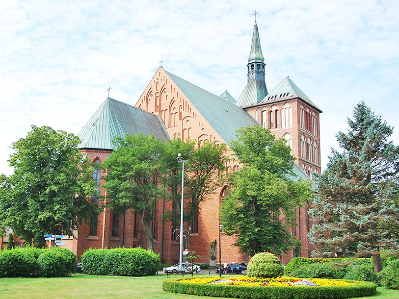 Den fem-skeppade katedralen St. Mary i Kolobrzeg är byggd på 1400-talet i gotisk stil