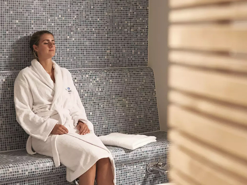 I Spa-Perle er der bl.a. finsk sauna, biosauna og dampbad