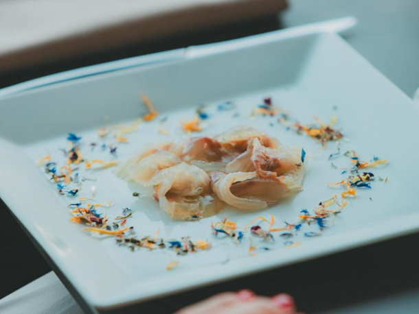Härliga matkreationer serveras i hotellets restaurang