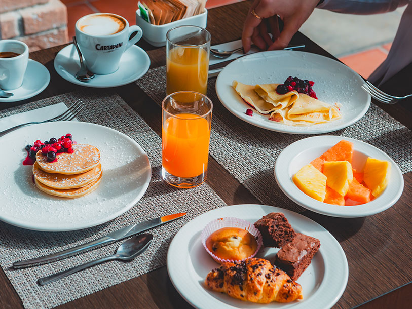 Här börjar dagen alltid med en utsökt frukostbuffé - och sedan är du redo för äventyr