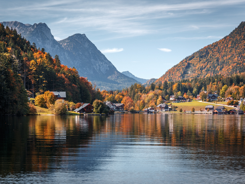 Känn lugnet och njut av den härliga utsikten över den vackra Grundlsee