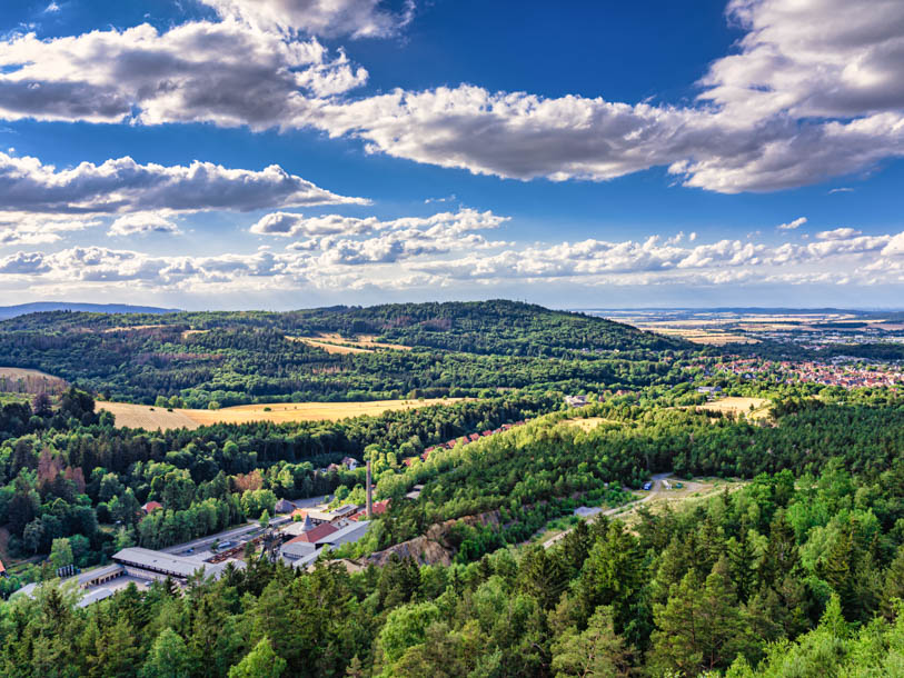 Lige uden for Goslar ligger Rammelsberg - kendt for middelalderens industrieventyr; minedriften