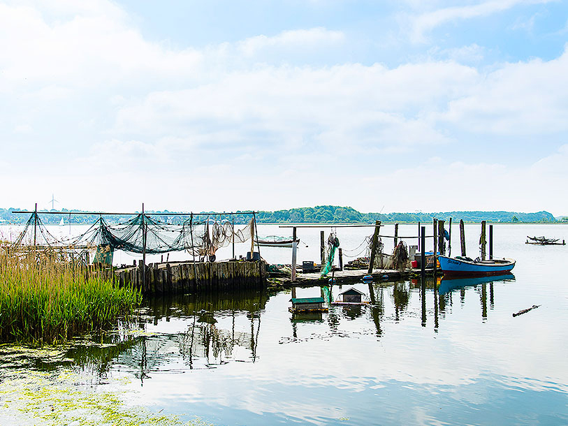 De historiske fiskeritraditioner lever i bedste velgående - her ved fiskerlejet Holm ©Ostseefjord Schlei/Matzen
