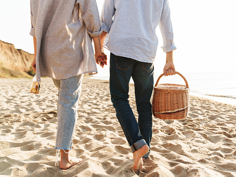 Hele året rundt er stranden et sted for rekreation, lange gåture og picnic