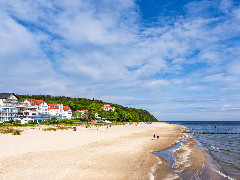 På Gutshaus Stolpe bor I desuden kun en halv times kørsel fra øen Usedom med de kilometerlange strande