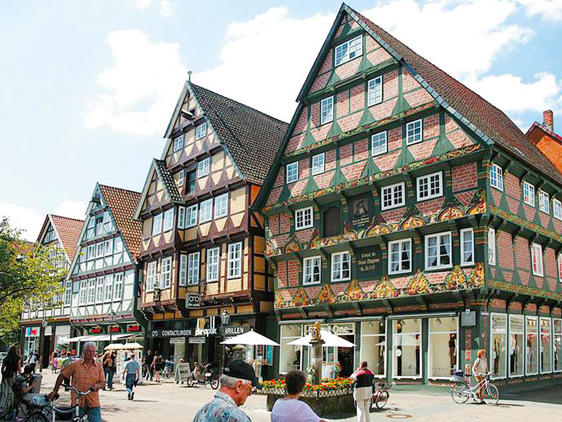 Men det er Hoppener Haus fra år 1532, der er Celles nok mest berømte bygningsværk