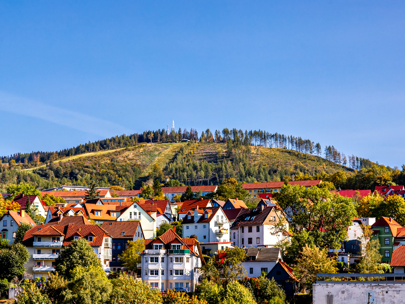Det bakkede landskab omkring feriebyen Oberhof lokker mange hertil