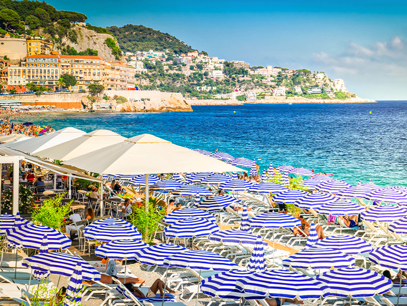 Og ikke langt herfra ligger den franske Riviera - legendarisk for sin sommerstemning