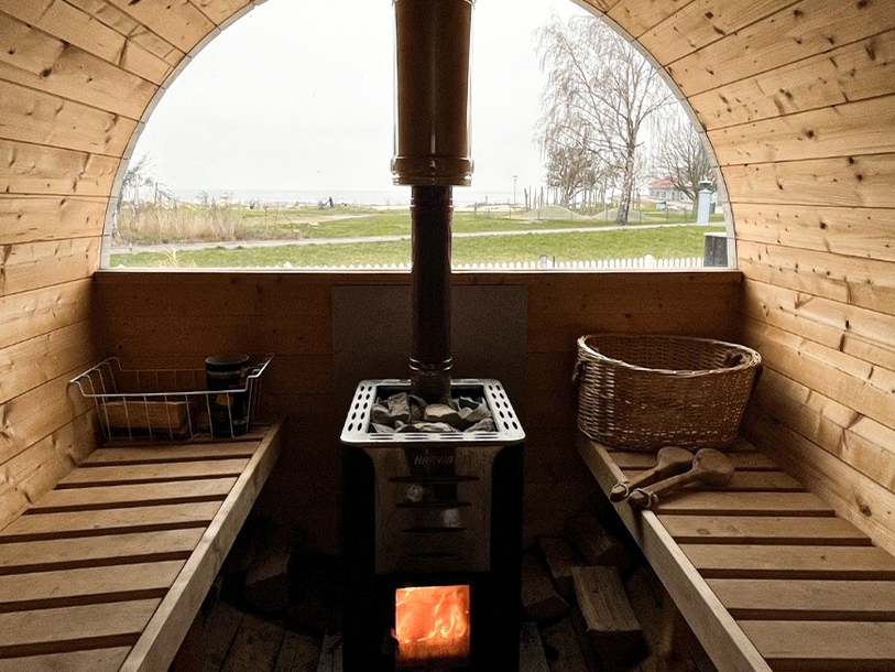 Efter ett dopp i havet gör ett besök i hotellets bastu underverk