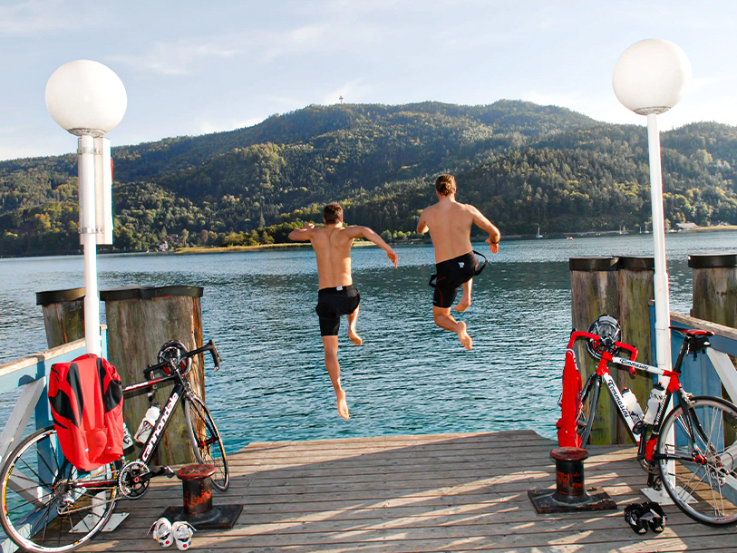 Et spring i Wörthersee giver et frisk pust og sommerglæde