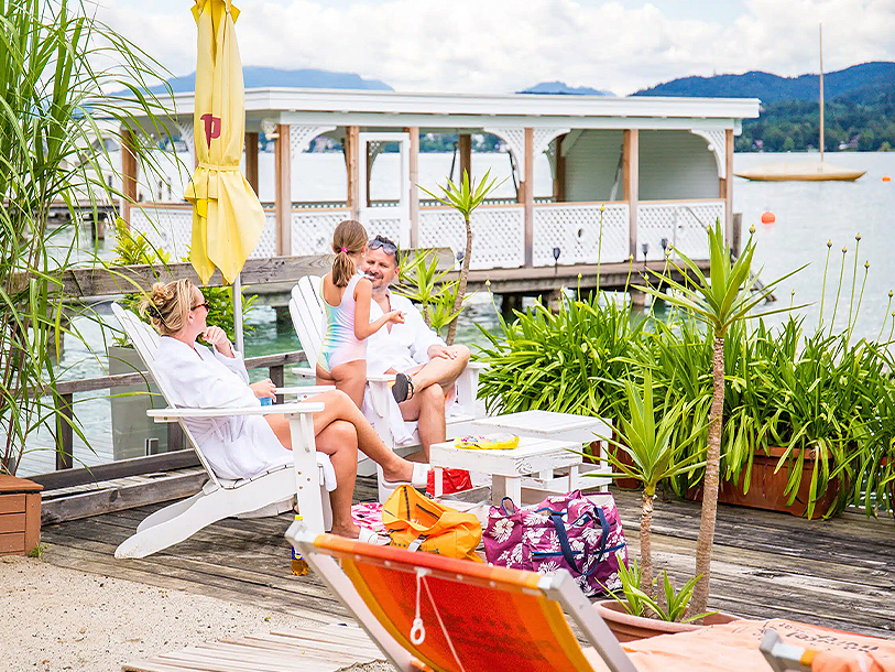 Det finns aktiviteter och avkopplingsmöjligheter för hela familjen på Flairhotel am Wörthersee