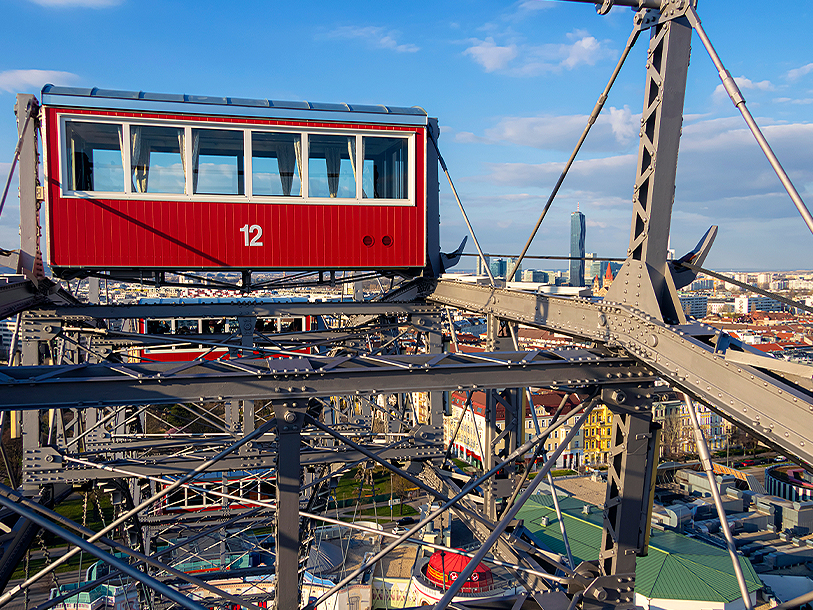 Wiens gigantiska pariserhjul byggdes 1897 och är ett av stadens mest ikoniska landmärken
