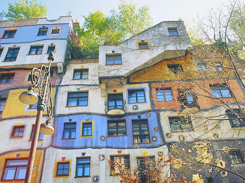 Hundertwasserhaus är en av Wiens stora attraktioner © austrianviews.at