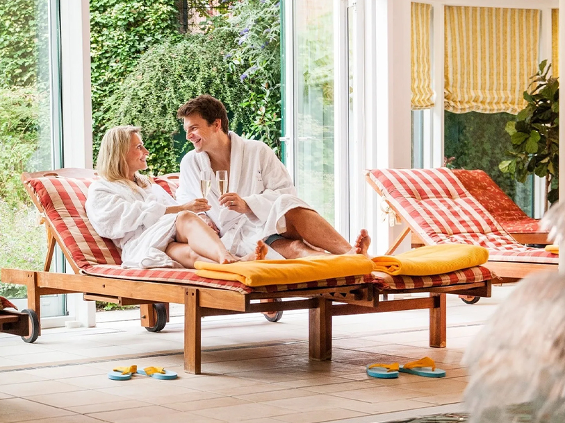 Hotel Birke har en egen, lyxig wellnessavdelning med bland annat en inomhuspool