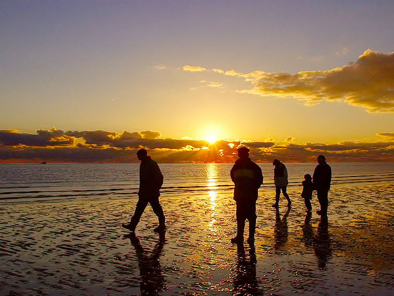 Solnedgang over Vadehavet